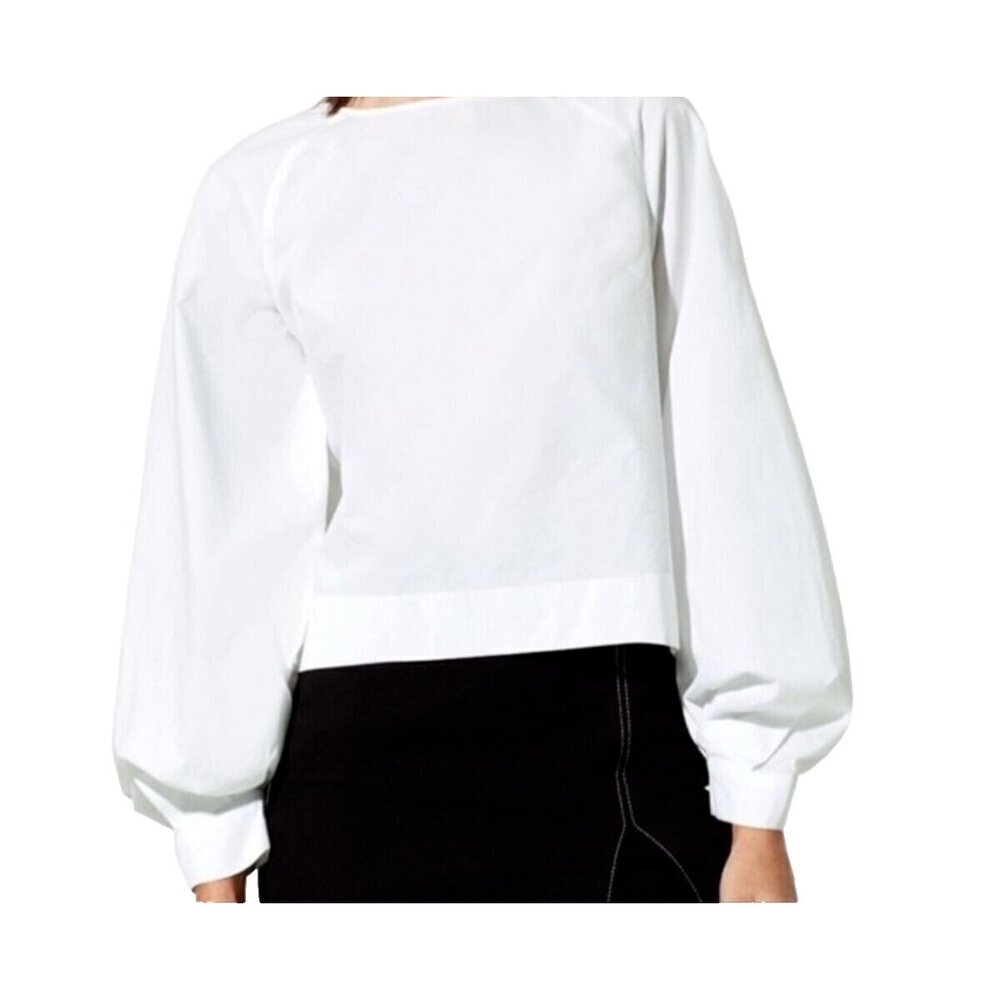 Aritzia Babaton Women's Size Small Espace White Niki Blouse Cotton Poplin Top - Picture 9 of 9